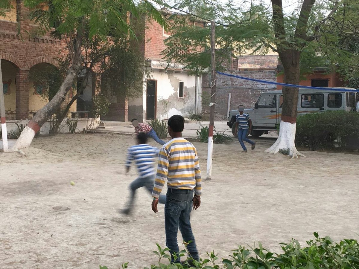 k_satyarthi's tweet photo. These boys spent their time making toys, they'd never play with. Now, enjoying cricket, days after being freed from labour. #WillForChildren https://t.co/3eXPO8aHVK