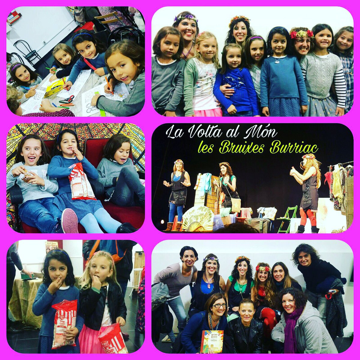 EXITescenic's tweet photo. Aquest cap de setmana les #alumnes #exitoses han anat al @eixampleteatre a veure la @laurabessona i la Sara Ytchart a Les Bruixes Burriac! https://t.co/K8CJFMJo0l