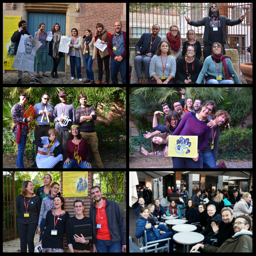 CultureRemixMP's tweet photo. Les teams #museomixmp ! (⬆en⬇& de g. à d.) : #POMJOK / #Connards / #Athénathon / Hydra /#Augustes /Babylon & #Archichaux sur l'autre pic! https://t.co/leDQR4iUhT