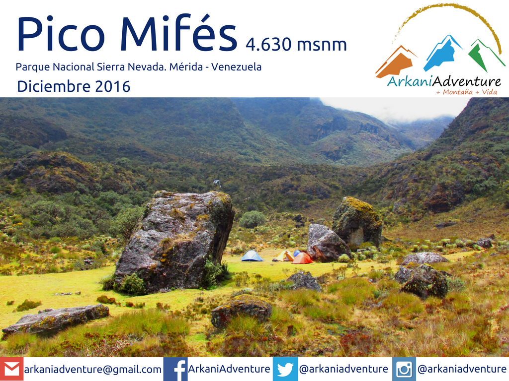 Ven con nosotros este diciembre al Pico Mifés a 4630msnm y escala en el Valle de los Boulders. No te lo pierdas! #ArkaniAdventure #MéridaVnz