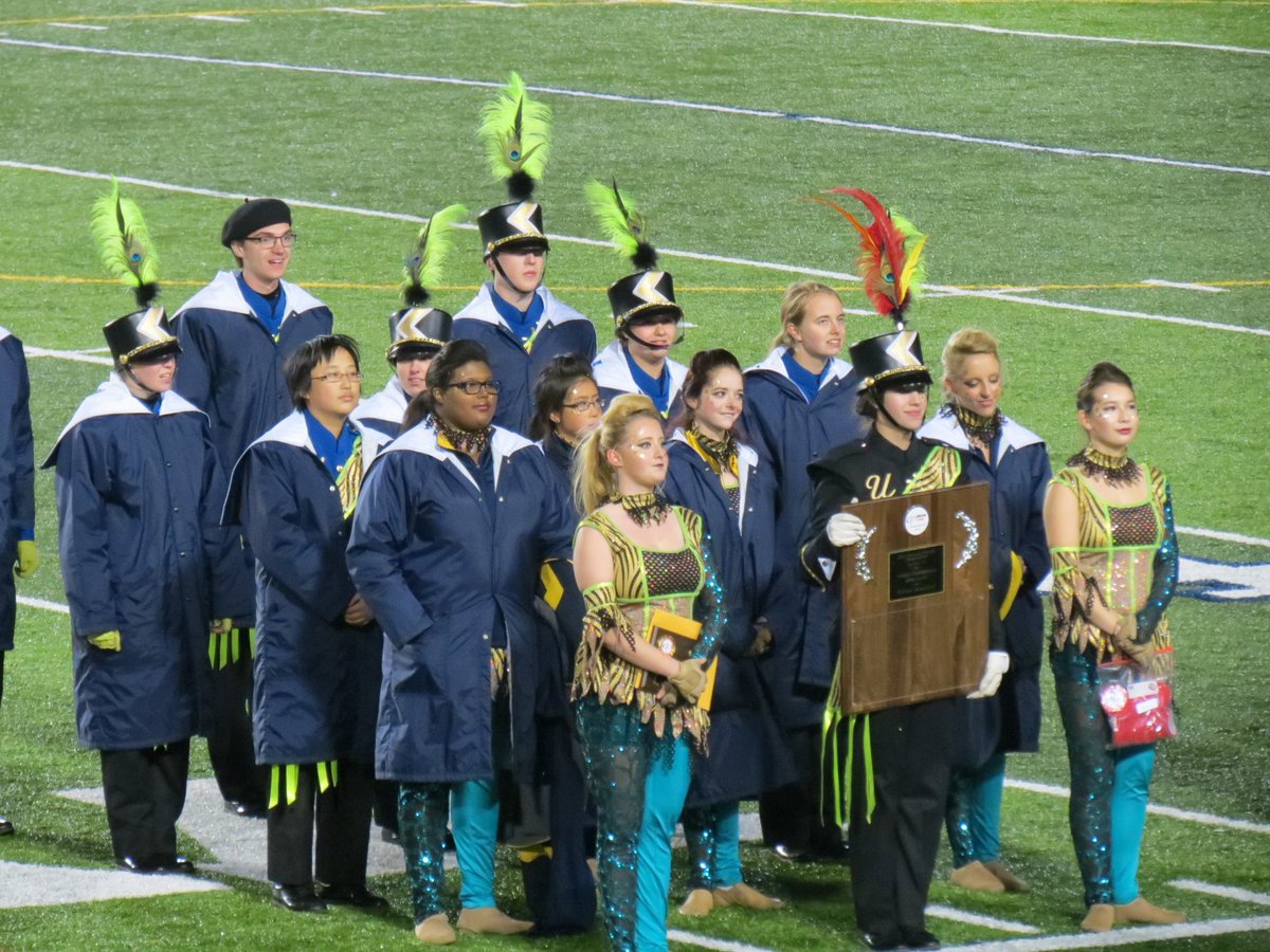 Amy_Ahart's tweet photo. Congratulations, UHS Marching Band! 2nd place at the Cavalcade Championship yesterday. We are so proud of you! #UAreWorldClass https://t.co/fXJfFqQ4JG