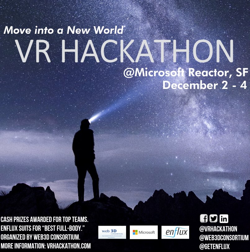 Come to the VR Hackathon at Microsoft Reactor in San Francisco! More information can be found here: vrhackathon.com/san_francisco.… …