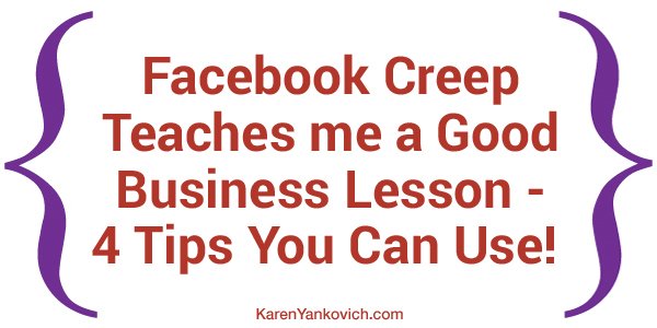 karenyankovich's tweet photo. What I learned from #FacebookCreeps go here https://t.co/uZLt0426q1 to learn how you can use it in your business today! https://t.co/hJt4CZErno