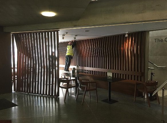 TheMACBelfast's tweet photo. We've been having a bit of a make-over this week at the MAC.
Our friends from #TerryDesign have been hard at work - pop by & check it out! https://t.co/fq7Mds8LdV