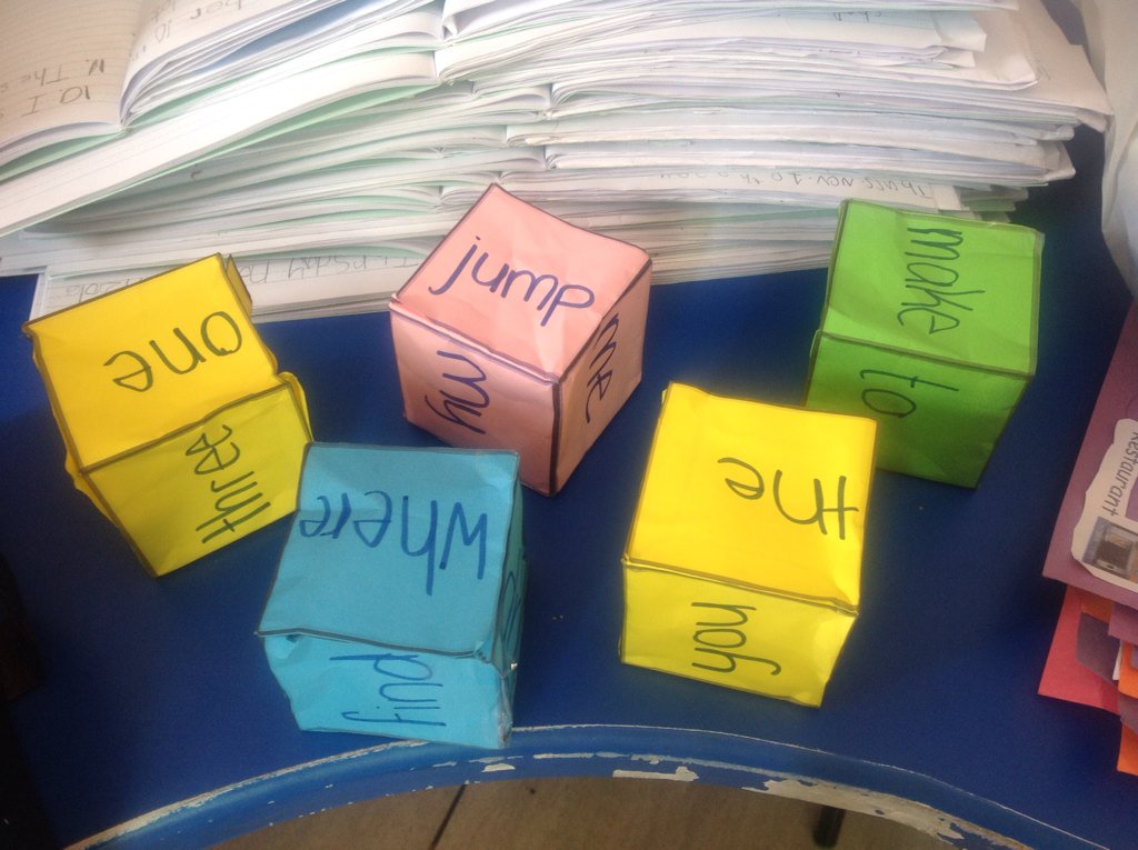 Msashleygrade1's tweet photo. Action! Ss created a game at home to practice sight words. #teamgame #aisq8 #pypgr1 #pypaction https://t.co/WLydQb0kE2