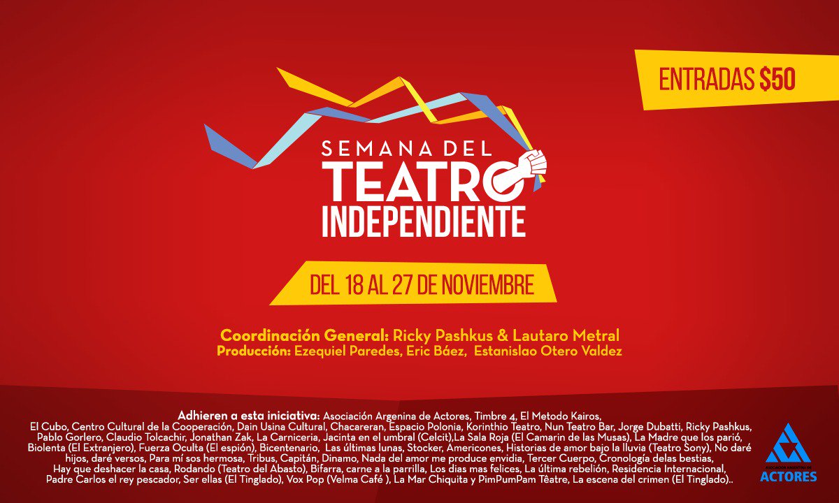 Medios
16 Noviembre 19hs <a href="/elcuboteatro/">Teatro EL CUBO</a> 
Conferencia de prensa 
SEMANA DEL TEATRO INDEPENDIENTE
Acreditaciones falconeprensa@fibertel.com.ar