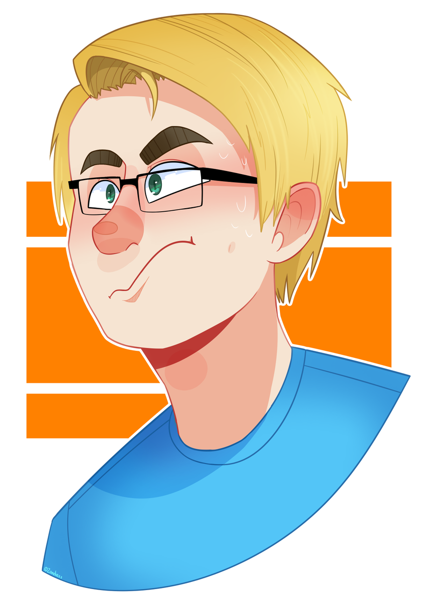 Zandiaz_'s tweet photo. @Chadtronic fanart cus i fricking can! This was hella fun to draw omf. Hope you like it, Chad! 
dA: Zandiazz https://t.co/1ScAkOumPE