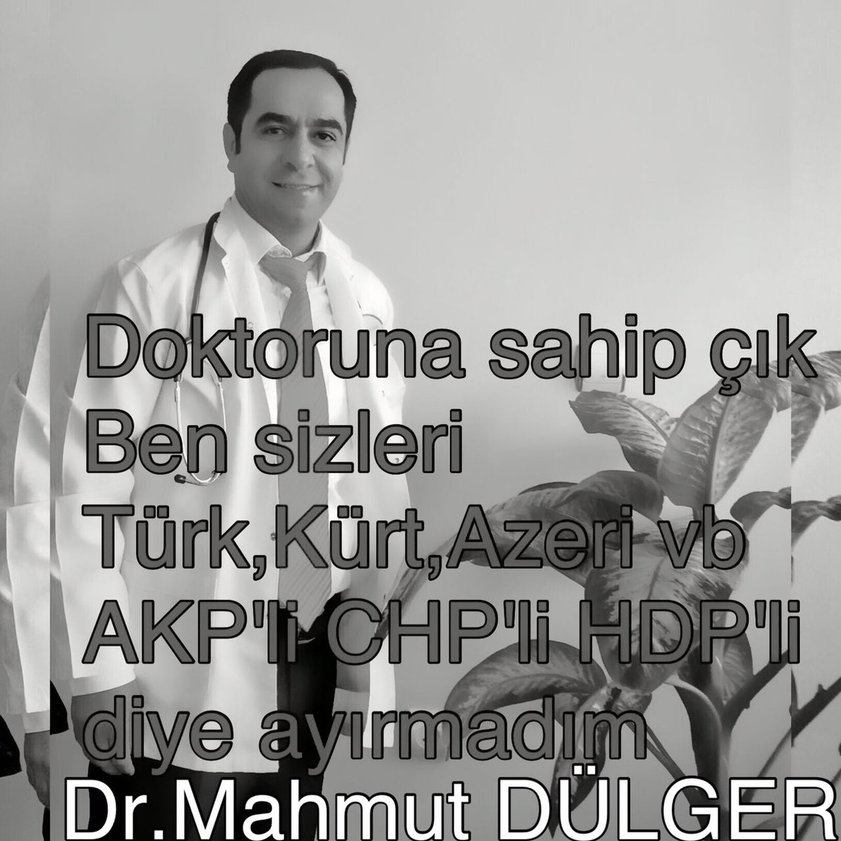 Doktoruna sahip çık. .Onlar hastalarını ayırmıyordu.Sen de onlara yönelik ayrımcılık ve dışlamaya dur de..