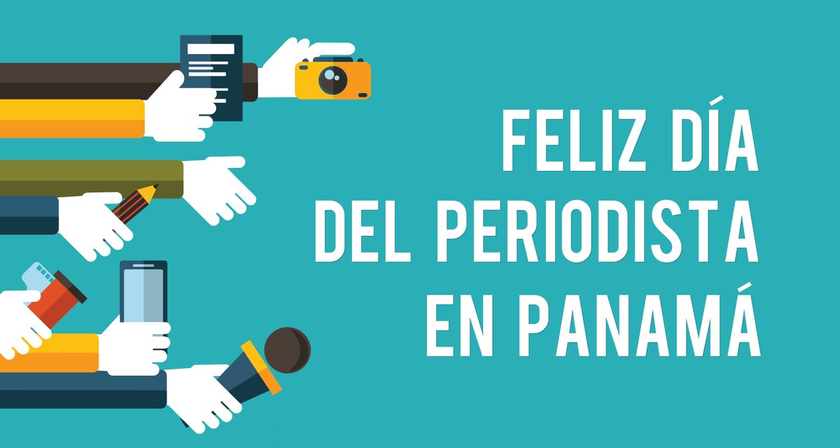 cdperiodismo's tweet photo. Un saludo especial a nuestros colegas de Panamá que hoy celebran el Día del Periodista 😀 https://t.co/Po8zAm8YQb