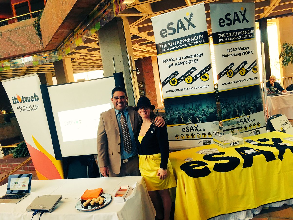 eSAXnetworking's tweet photo. Félicitations @RAEMGatineau d'avoir mis sur pied un superbe évévement pour les #entrepreneurs #immigrants! #eSAX https://t.co/bjfqtYQOnA