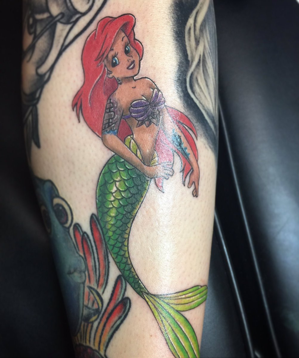 InkcityFl's tweet photo. #littlemermaid #tattoo https://t.co/v4iYvp2QPt
