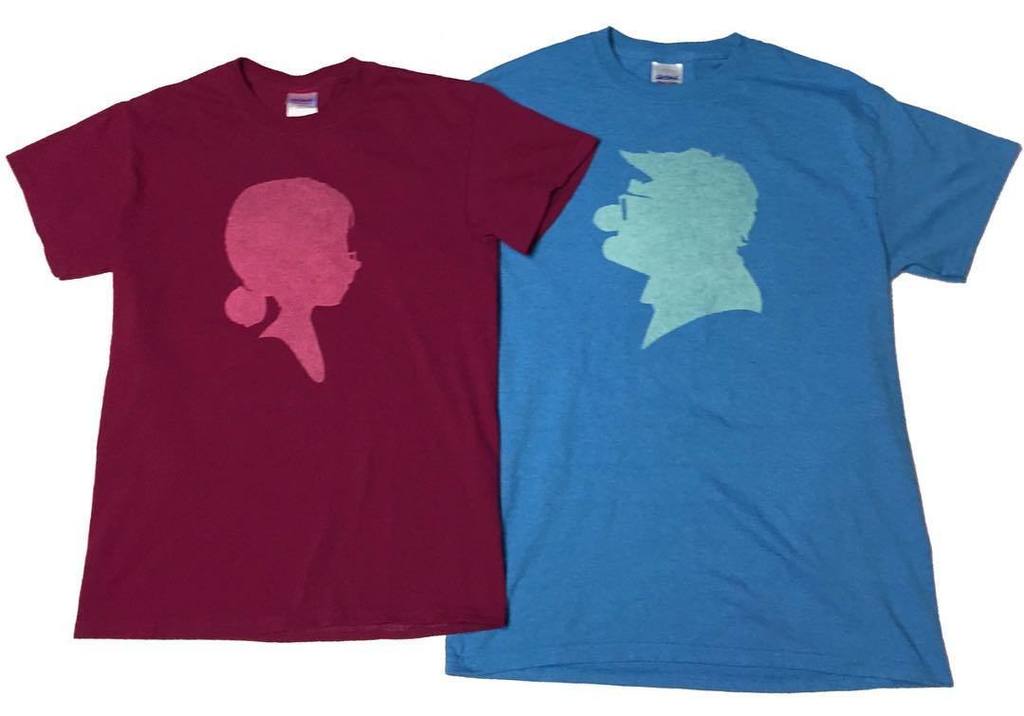 DanasJumble's tweet photo. Up's Carl and Ellie couples bleached tshirts! #disneyup #pixarup #disneymatchingshirts #ca… https://t.co/XAkBwesyfQ https://t.co/hQWELgPLkz