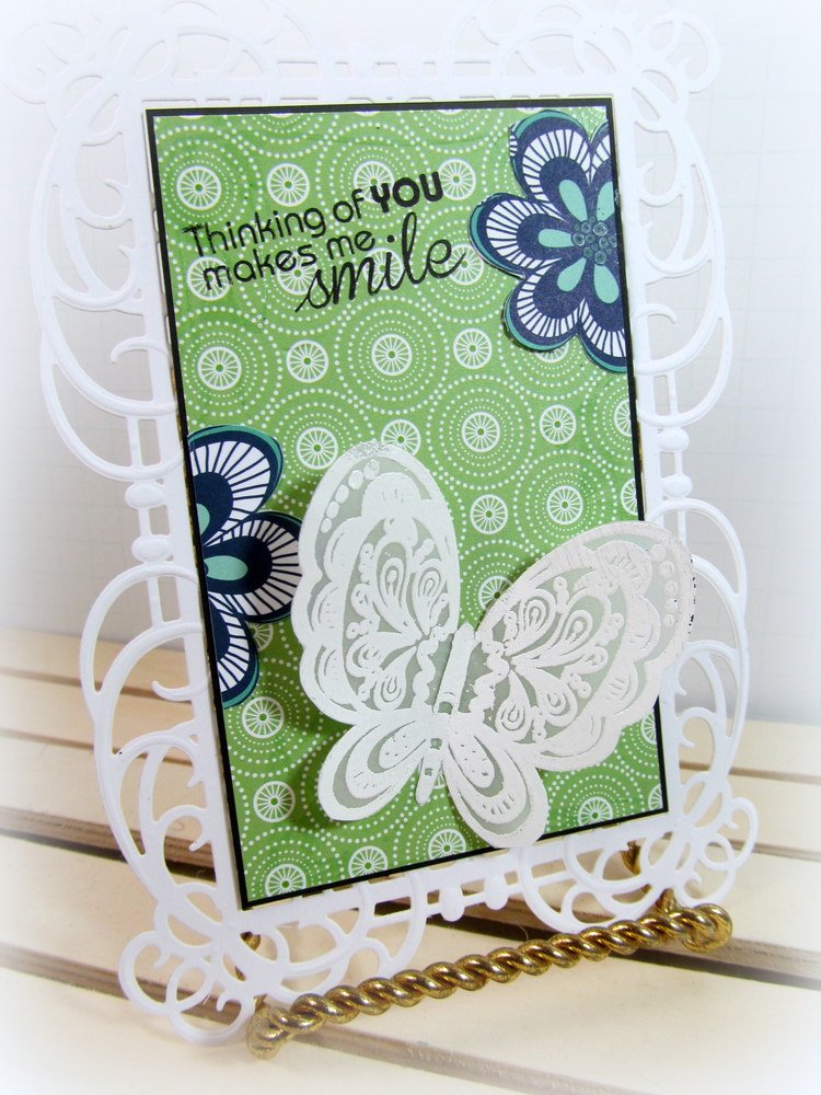 ilu4eva3's tweet photo. Sharing a card I made by embossing the stamped image on vellum paper using Dare 2B Artzy stamp. #howtocreate #cre8time #d2ba #fun https://t.co/sv7PAMC7ep