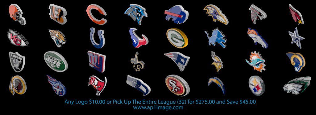 ap1image's tweet photo. NFL Sunday Today! #NFL #NFLLogos #3DAnimation #MoGraph #C4D https://t.co/h9kGaJKaYa https://t.co/AOTc0LgOLh