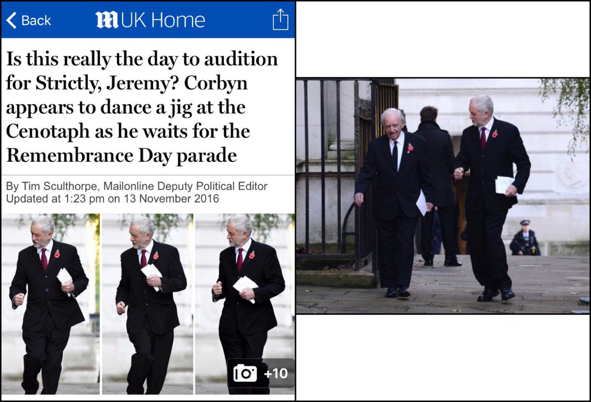 DMReporter's tweet image. PROPAGANDA: When a newspaper crops out a veteran on Remembrance Sunday so they can accuse an opponent of disrespect…