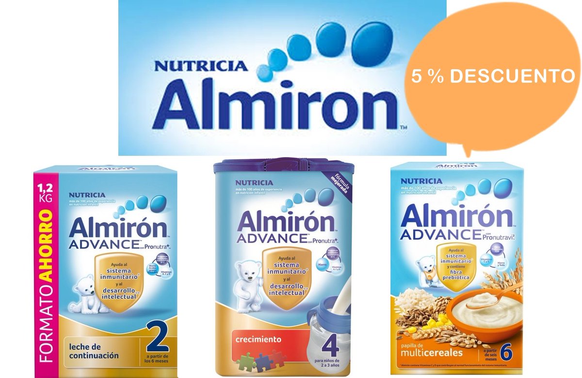 LopezMiranda_ph's tweet photo. Disfruta de este fantástico #descuento en todos los productos de #almiron #alimentacion #infantil *Excepto las leches de iniciación https://t.co/OuVI70KM3w