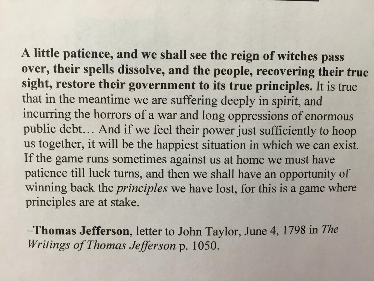 some encouragement from Thomas Jefferson