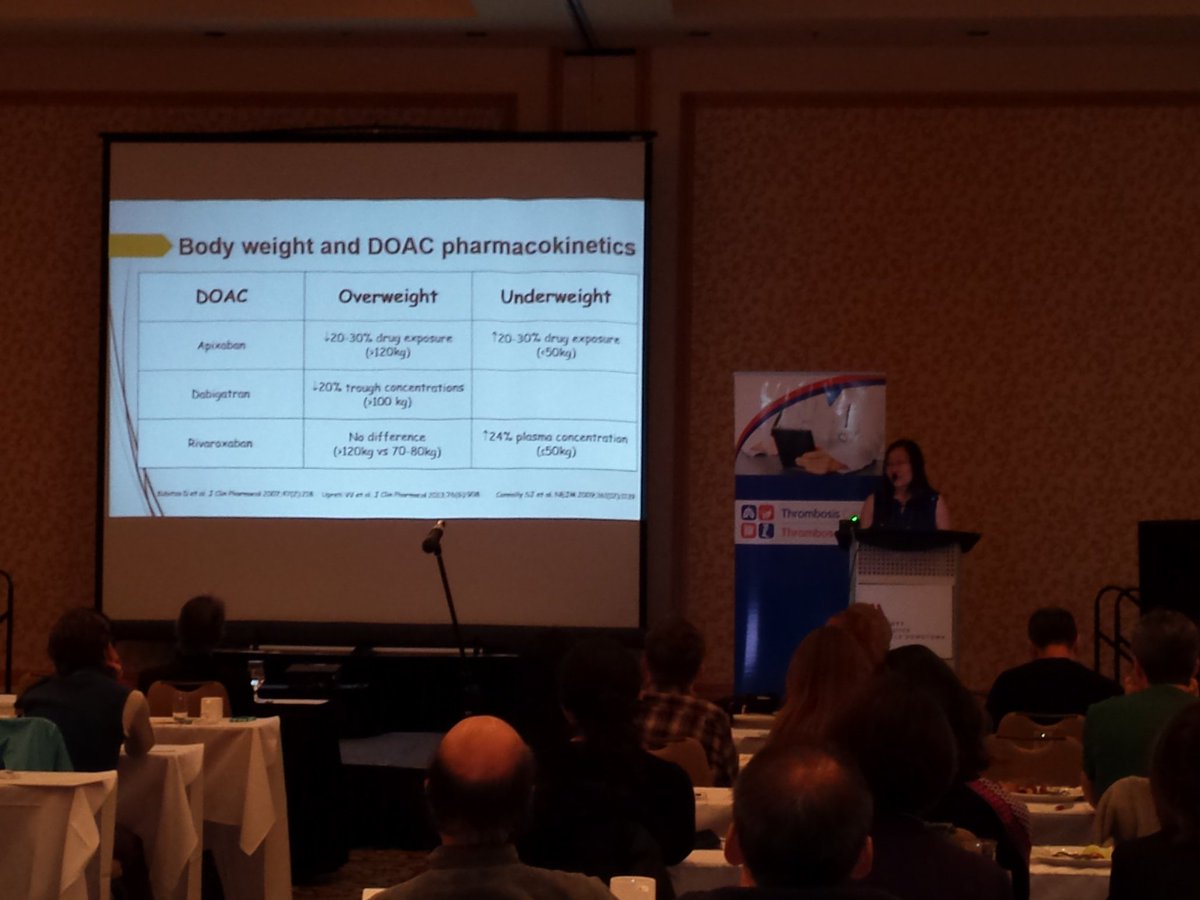 #Obesity linked to #Thrombosis! Presentation from Dr. Cynthia Wu in #Vancouver <a href="/ThrombosisCan/">Thrombosis Canada</a> <a href="/ClotsMatter/">Clots Matter</a>
