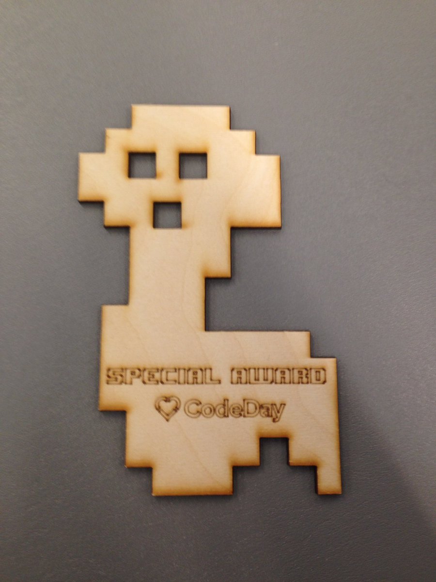 ELC_Code_Club's tweet photo. Our code club team won the Most Real World App for our military flip card game that we made at #CodeDay @MidgetPride @mrspooleyo https://t.co/7LWngxWiRx