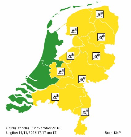 KNMI code geel: Lokale gladheid door bevriezing j.mp/2g3JIav