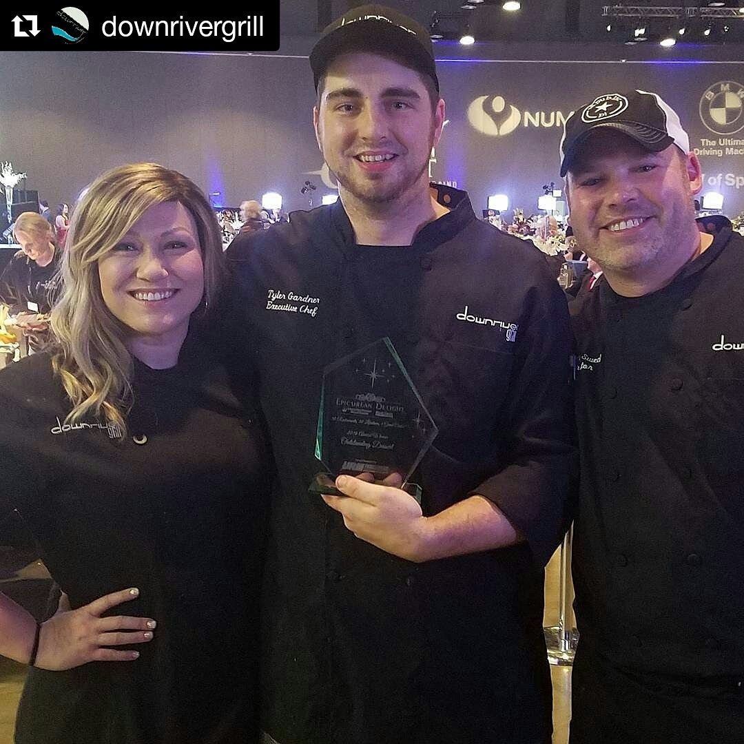 We won 1st place in our catagory....Outstanding Dessert!
Excellent Dessert Chef Tyler!!
#downrivergrill #spokane