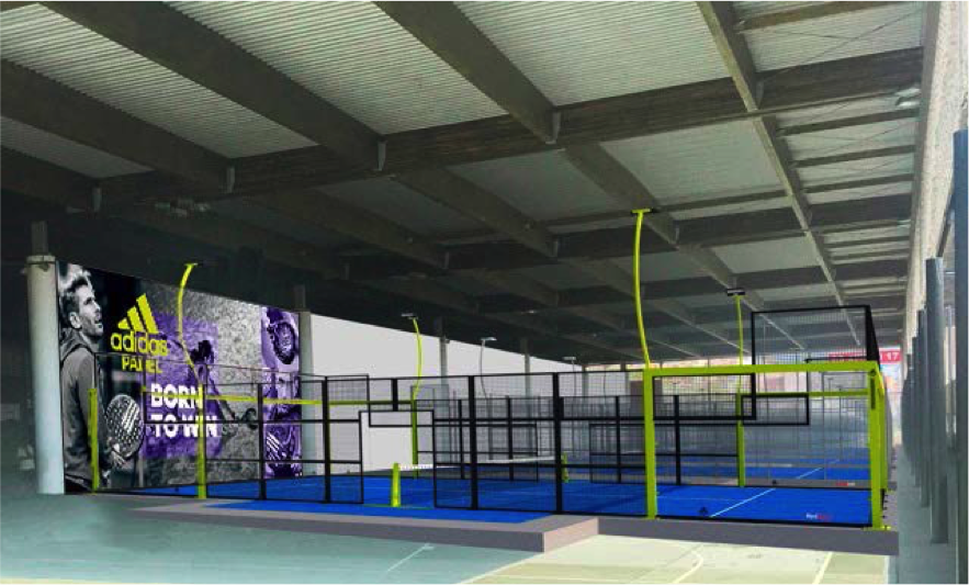 ADIDAS PADEL instala la pista central de UP Pádel, nuevo concepto de club de pádel ... elneverazo.com/adidas-padel-i…