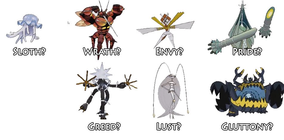 Ultra Beasts and the 7 Deadly Sins