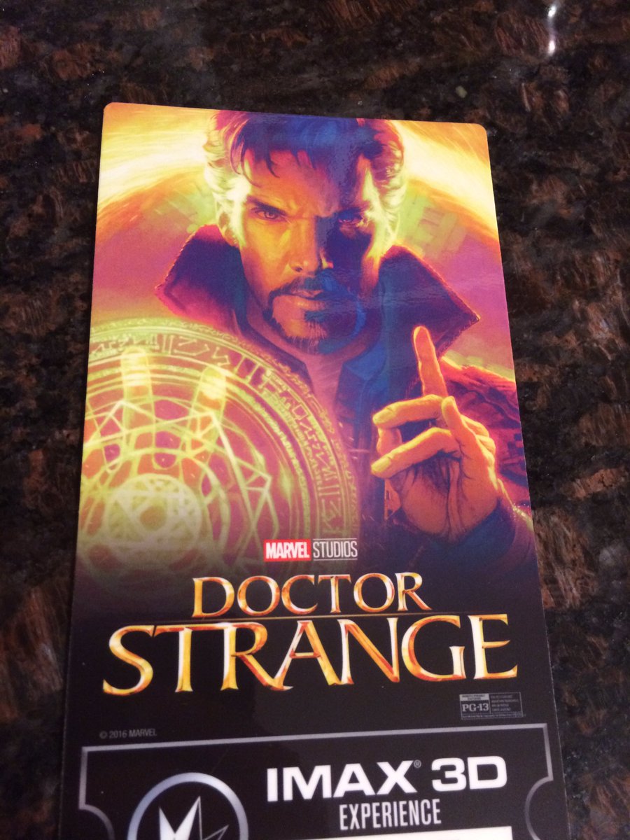 Tbolts712's tweet photo. Saw #DoctorStrange at my local @RegalMovies. Fun time! Winning the #DoctorStrangeIMAXSweeps would be icing on the cake.... https://t.co/ZcJGK7m3ra