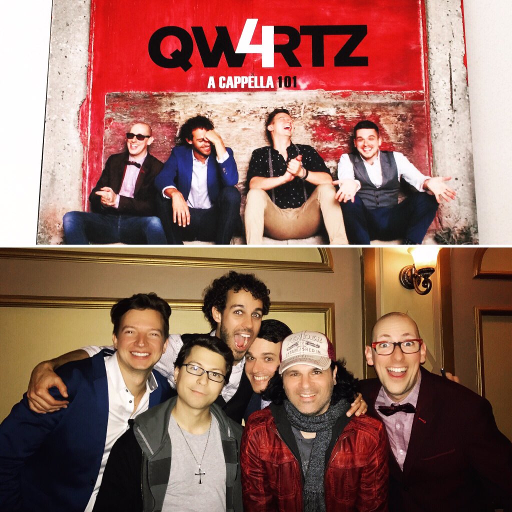 BobbyJohnTweets's tweet photo. Had the pleasure of working on the debut #acappella album by @QW4RTZ that is out this week! Check it out! #producer https://t.co/hrYx3fIL5B