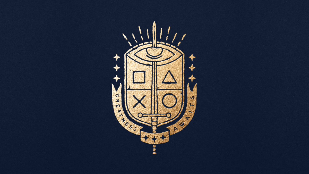 PlayStation's tweet photo. The King's crest has proven popular. Here's a high-resolution image of it for use as your desktop wallpaper: https://t.co/w7U0quMiY6 https://t.co/WGGKmnHD86
