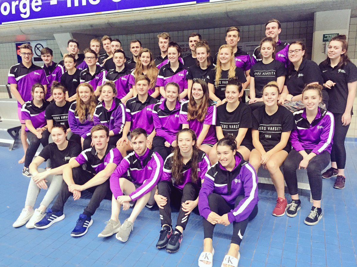 Leeds Beckett Uni BUCS swimming team 2016