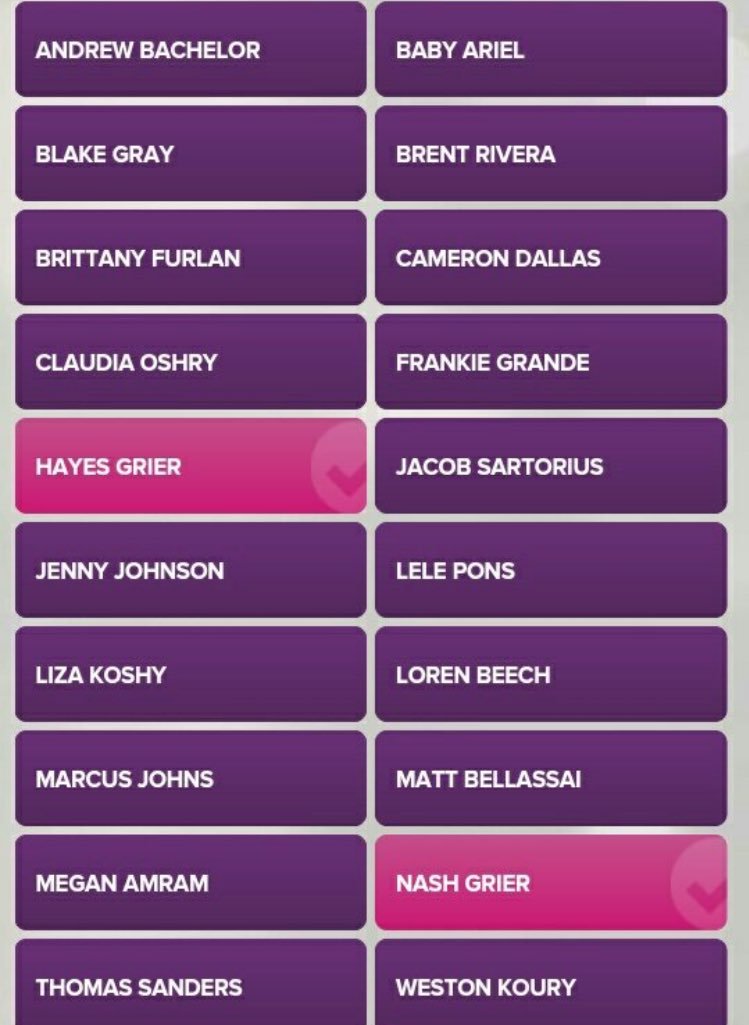 GiulsGrier's tweet photo. I vote @Nashgrier and @HayesGrier to win Favorite Social Media Star at PCA.
#VoteForGriers https://t.co/fxTaR9MFWd