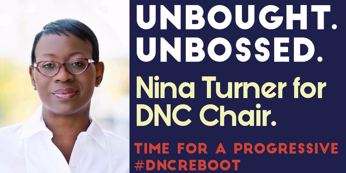 WoobieTuesday's tweet photo. Time for a #Progressive #DNCReboot! @NinaTurner for #DNCChair! https://t.co/Iz1laYQQAa