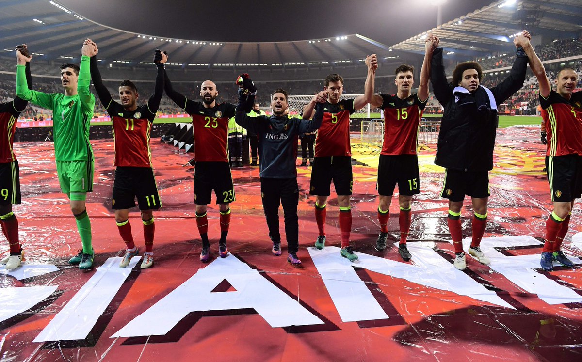 Great night for Belgium! 👏

⚽ Meunier 8
⚽ Mertens 16, 68
⚽ Hazard 25
⚽ Carrasco 62
⚽ Klavan 64 og
⚽ R. Lukaku 83, 88