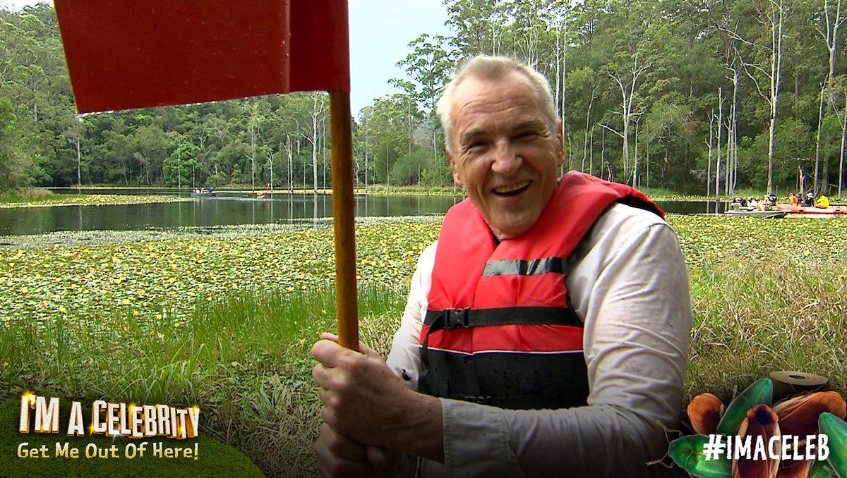 imacelebrity's tweet photo. If only we could all be #HappyAsLarry 

#ImACeleb @larrylamb47 https://t.co/IaIN9QAVED