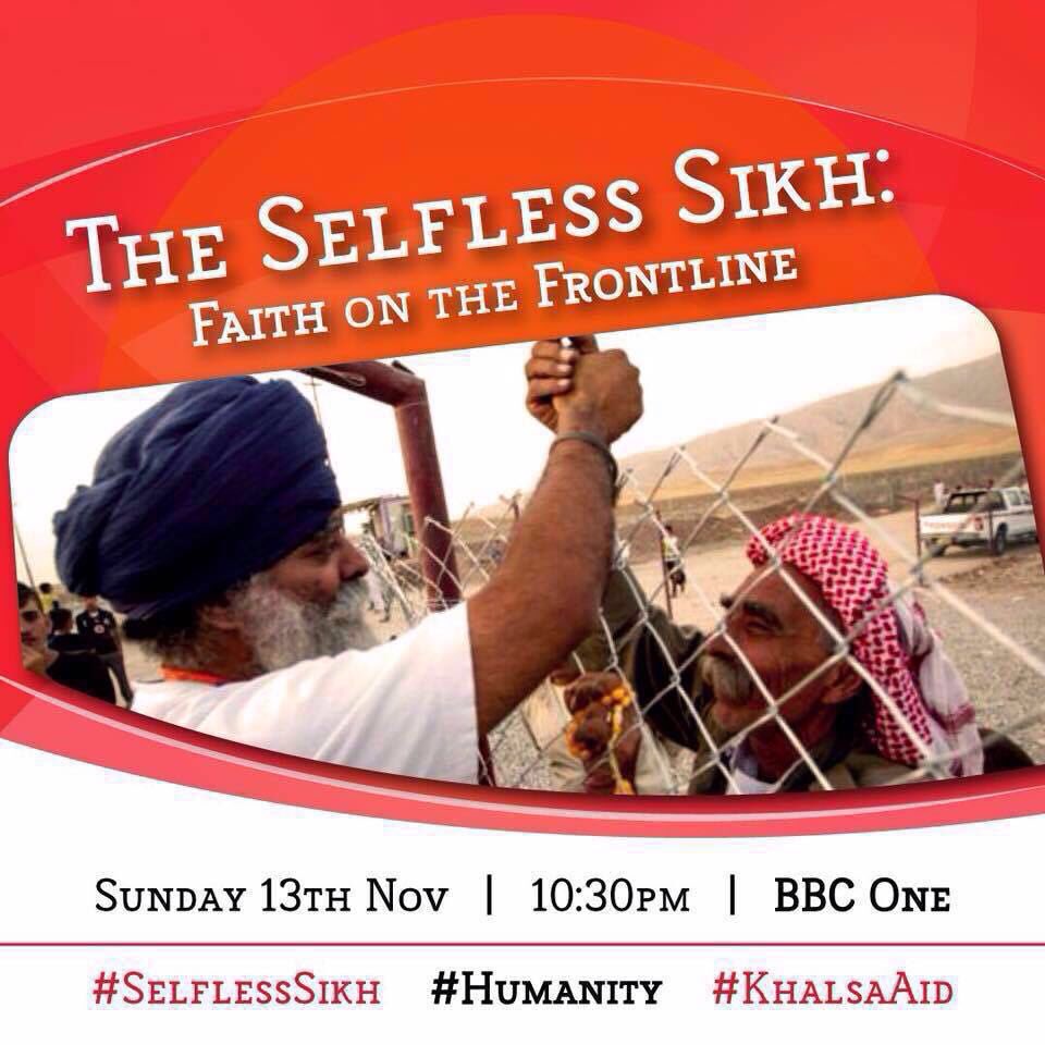 Khalsa_Aid's tweet image. How a British Sikh is assisting Yezidi refugees on the frontline in Iraq. Tonight on BBC1 at 10.30pm @Charles_HRH @ClarenceHouse