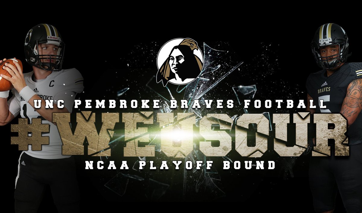 UNCP_Sports's tweet photo. Congratulations to @UNCP_Football for clinching the #5 seed in this year's 2016 NCAA DII Football playoffs #BraveNation #WeUsOur https://t.co/tUjiZisJnN