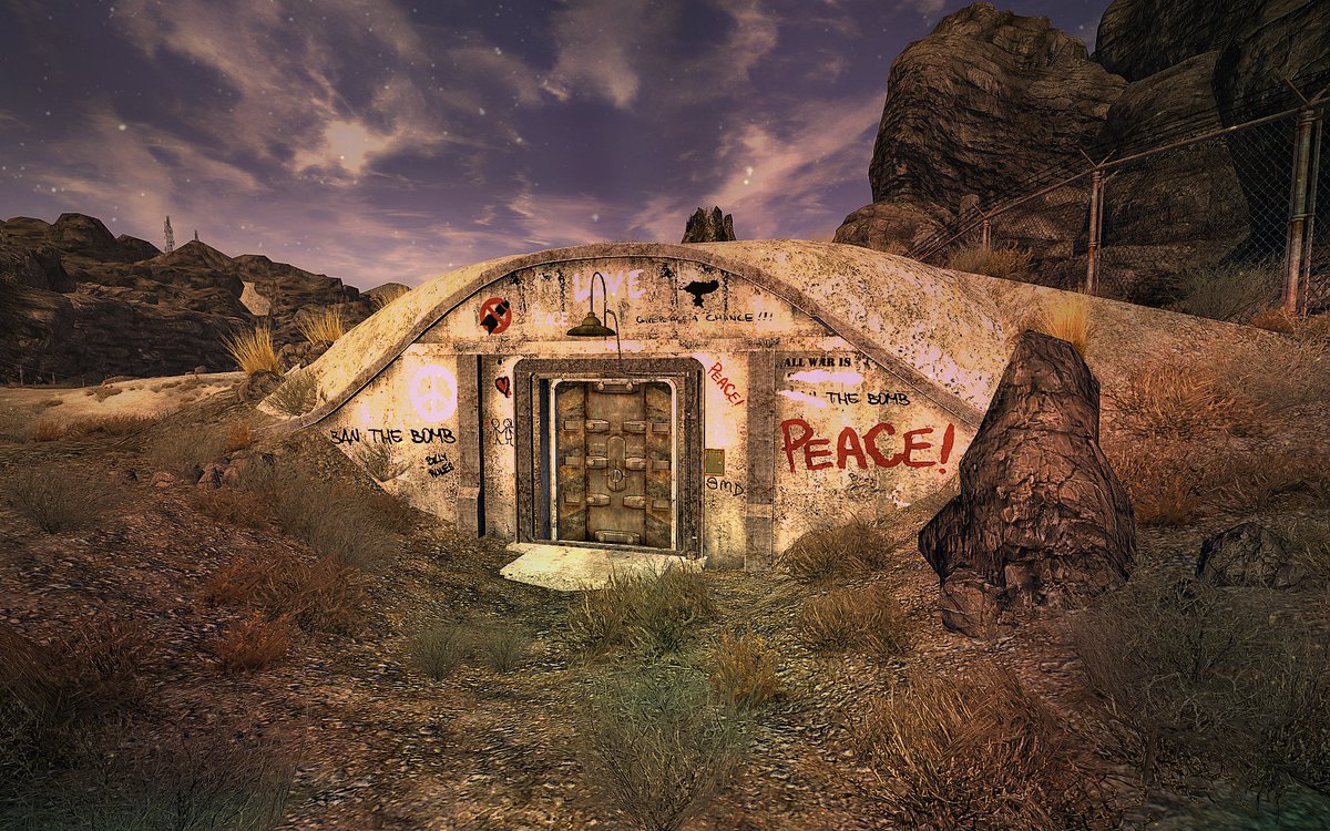 Finding the right bunker was a huge struggle...agree?
#Fallout #FalloutNewVegas #NewVegas #f4f #Gamer #Bunker #BoS #Nevada #PC #Ps3 #xbox
