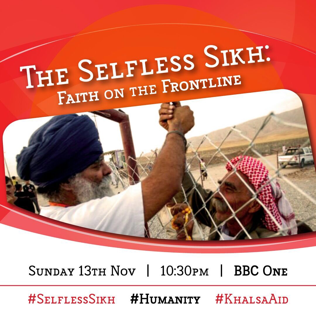 RaviSinghKA's tweet image. Guys. Let's get #SelflessSikh trending 🙏🏻🙏🏻... 

Watch The SelflessSikh: Faith on the Frontline on BBC1 at any moment now. #khalsaaid