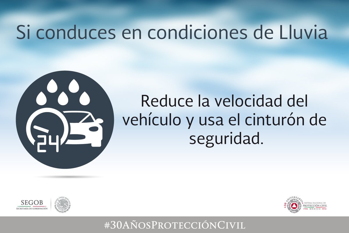 CNPC_MX's tweet image. Al conducir en condiciones de #Lluvia, extrema precauciones con el pavimento mojado,reduce la velocidad y evita cruzar la crecida de ríos.
