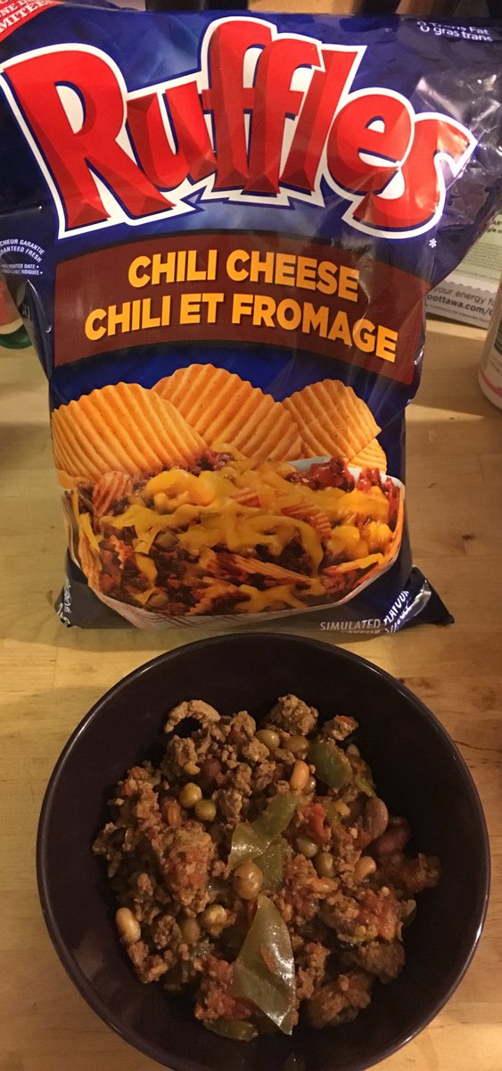 pe_pilot's tweet image. Which one will be the best chili? Homemade or Ruffles? #NotATrickQuestion