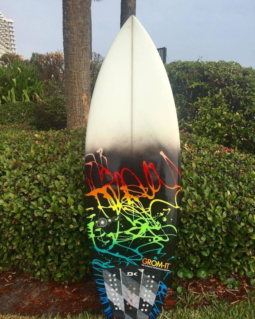 Dish Soap Spray Paint Surfboard