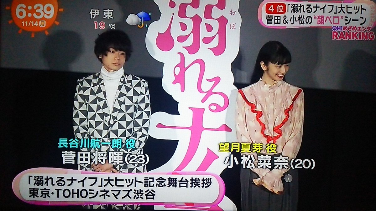 禅 V Twitter めざましテレビ 溺れるナイフ大ヒット舞台挨拶 菜奈ちゃんの健闘ぶりを称える将暉くん ベロぉぉぉぉぉぉ 多い 笑 禅 V Twitter めざましテレビ 溺れるナイフ大ヒット舞台挨拶 菜奈ちゃんの健闘ぶりを称える将暉くん ベロぉぉぉぉぉぉ 多い 笑