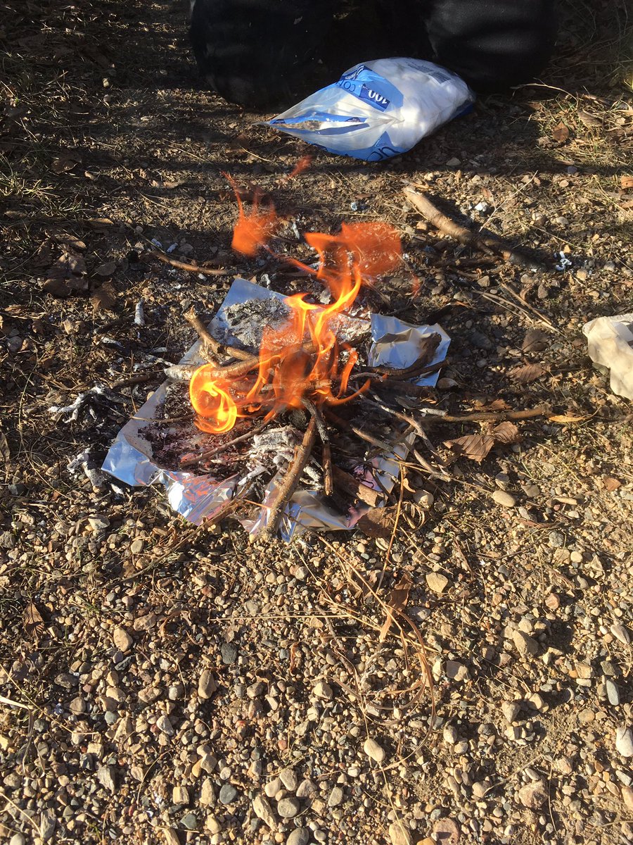 mrsdecorby's tweet photo. Fire building in PAA 8/9 in preparation for our winter trip. Students tried out several different types of fire starters. #outdooreducation https://t.co/dI28JfRN9i
