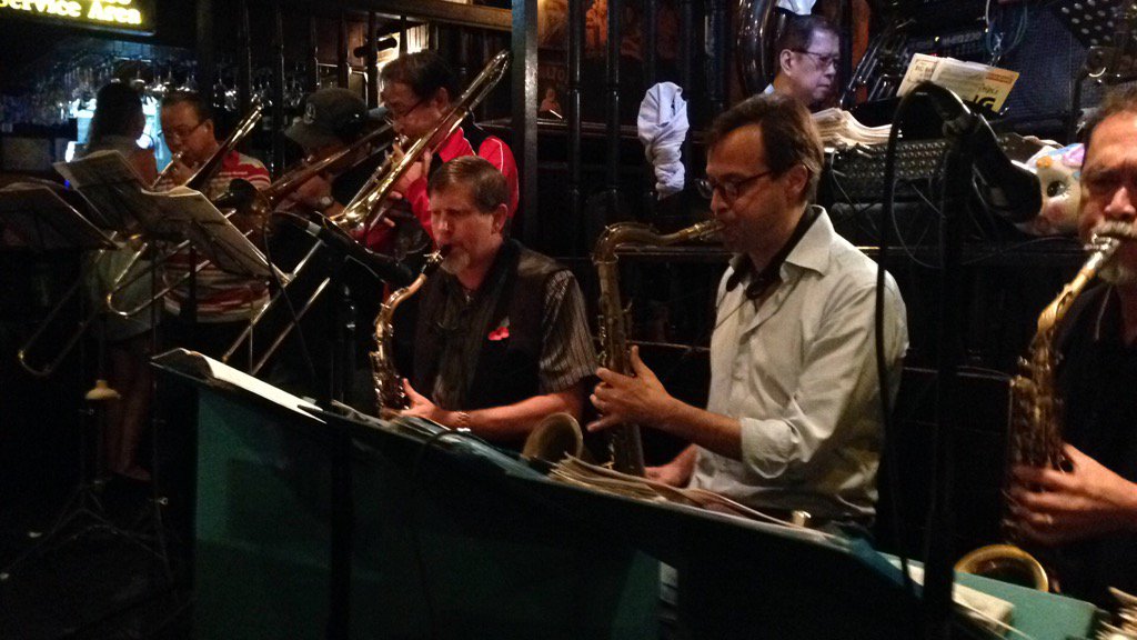 cpslovett's tweet photo. With Ned Kelly's rehearsal #Bigband great to see a full house on a Sunday night. https://t.co/AT96ms7hMN