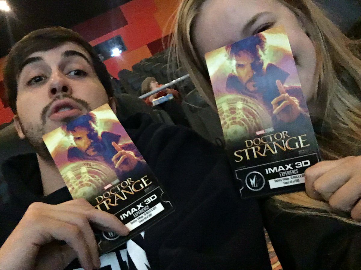 imfrickenrose's tweet photo. Finally taking the birthday boy out to see #DoctorStrange! So excited. @RegalMovies #doctorstrangeimaxsweeps https://t.co/ew3kyQRUiI