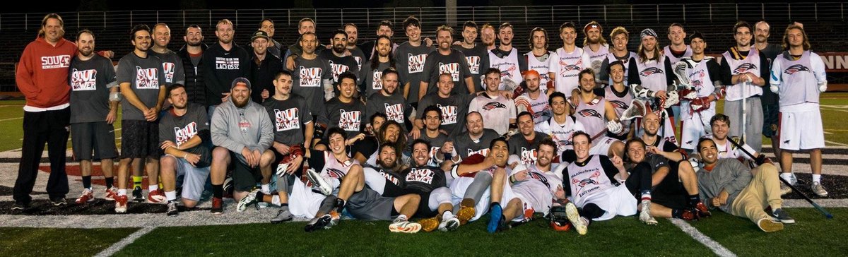 SOULACROSSE's tweet photo. What a great looking Raiderhawk Family! #SOUL #AlumniGame2016 #SC43 https://t.co/RAzn2ocFZM