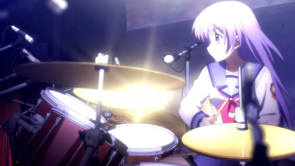Michael Dimaggio Miyuki Irie 入江みゆき Plays The Drums In An All Girl Band Called Girls Dead Monster Angelbeats エンジェルビーツ Anime Drum Drums Drummer アニメ ドラム 入江みゆき T Co Y1binqfgn2