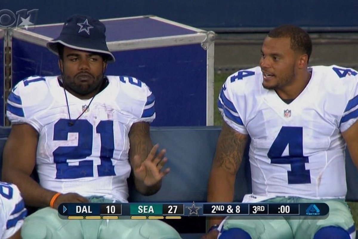 "Lemme get us in field goal range bro."

"Nah bruh, I gots this"