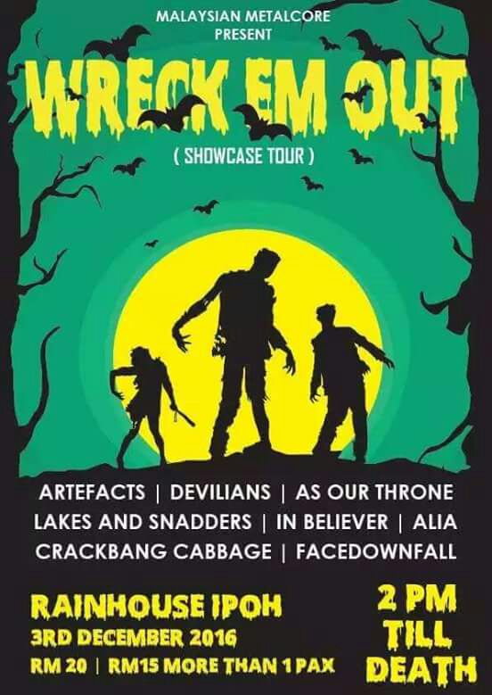 Always our favorite place to have a good time. Ipoh we gonna WRECK you out this 3rd December at Rainhouse you all better be ready for this.